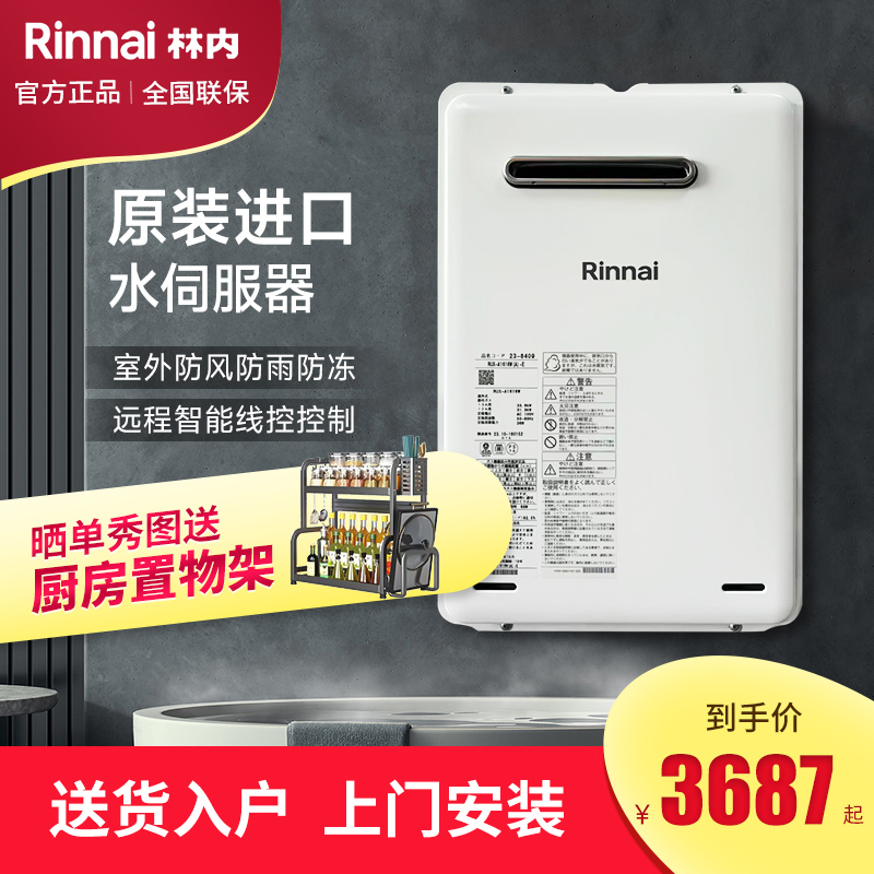 林内室外进口防冻16升燃气热水器