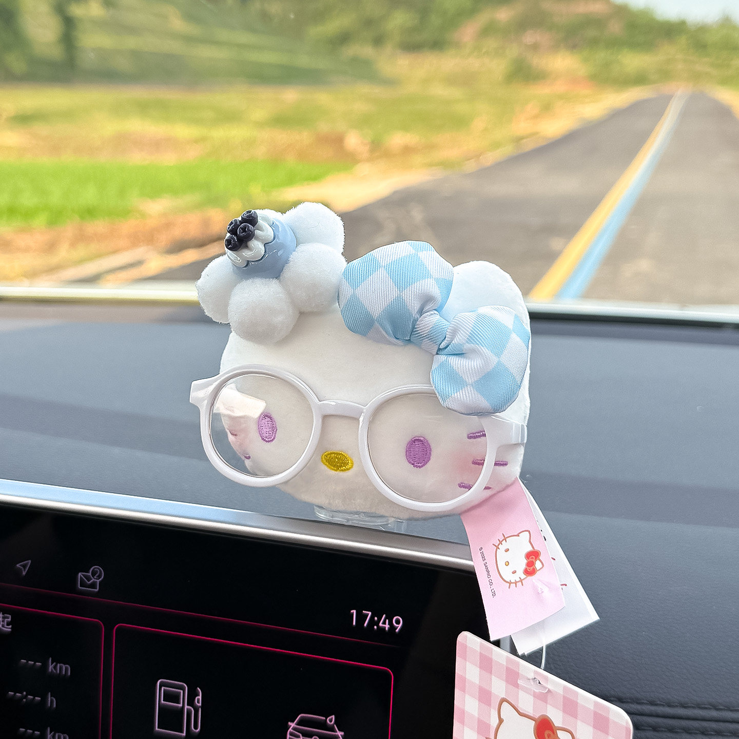 正版helloKitty车载屏幕摆件