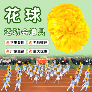 运动会入场创意道具花球学生啦啦队团体操开场舞表演出专用手拿花