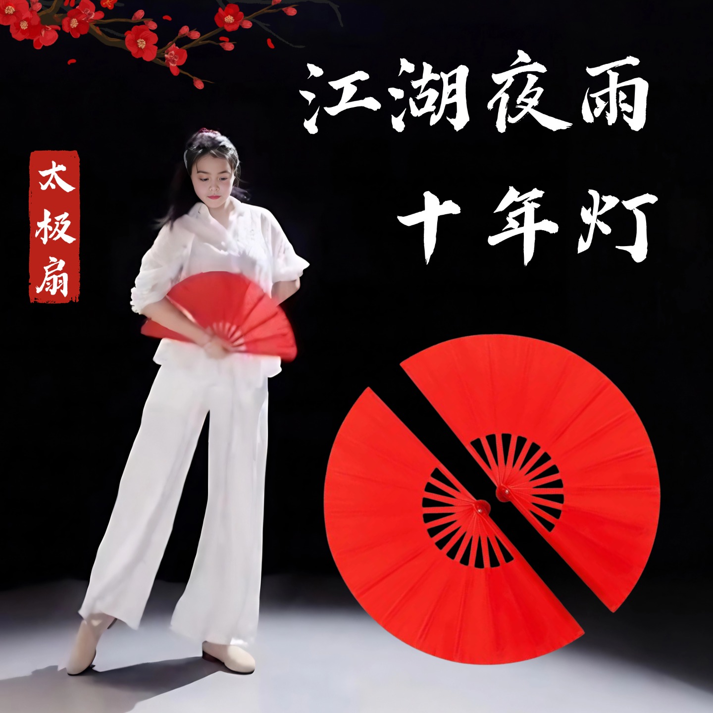 江湖夜雨十年灯太极扇功夫响扇