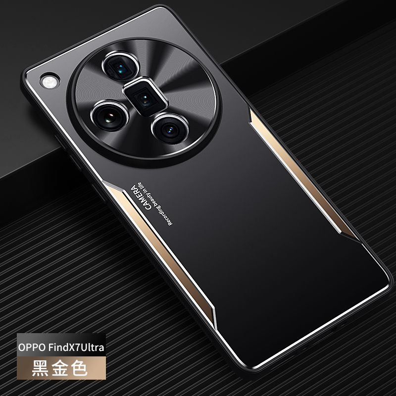 适用于oppofindx7手机壳findx7ultra保护套fdx7金属背板oppo型号PHZ110防摔PHY110商务find x7男女fnidx7外壳