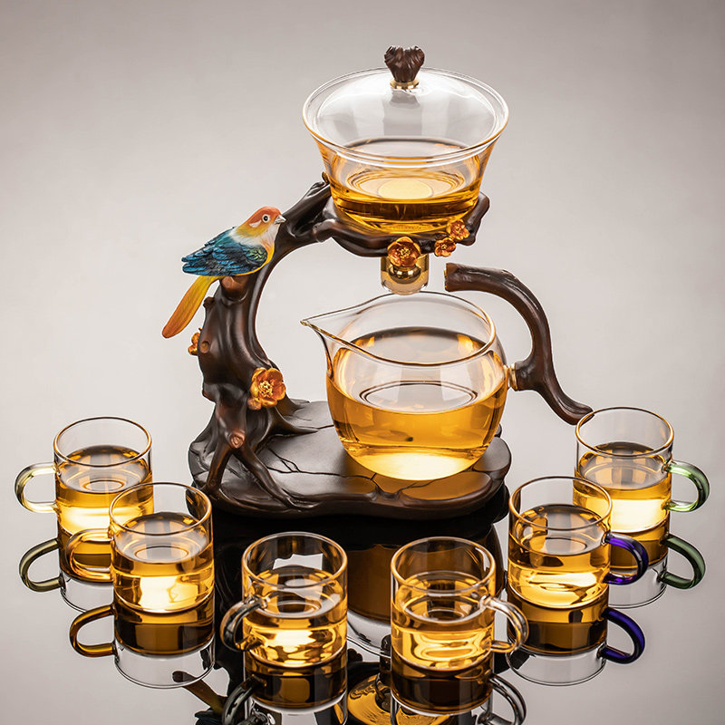 玻璃全自动茶具套装轻奢高档泡茶壶茶杯家用懒人泡茶神器2025新款