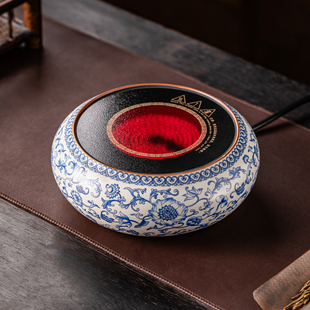 汝窑青花电陶炉迷你薄款单炉家用高低玻璃蒸茶烧水壶套装2026新款