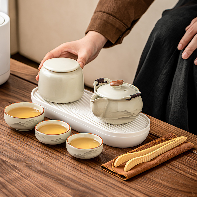 汝窑旅行茶具套装2025新款