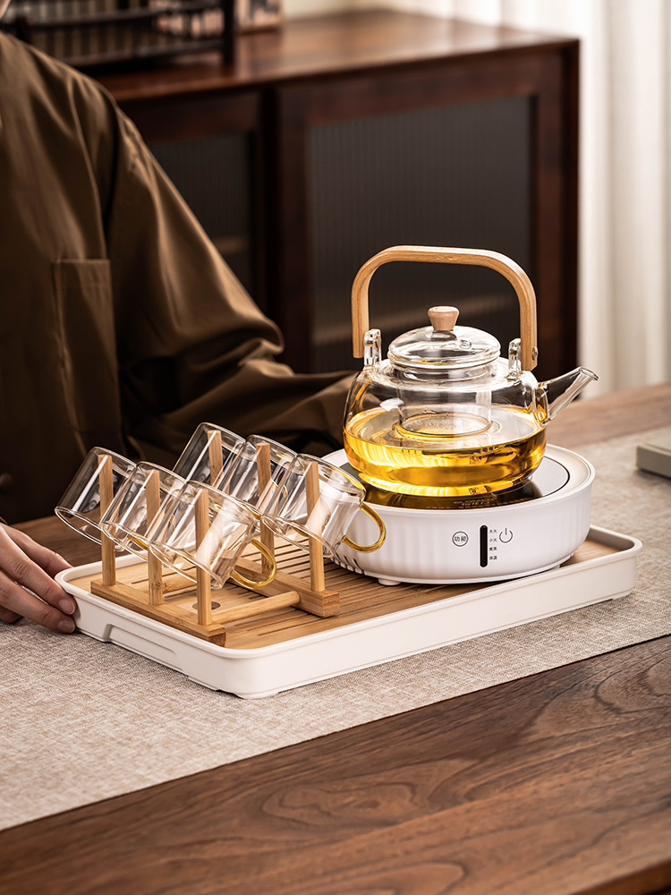 电陶炉煮茶器套装家用耐热玻璃煮茶壶围炉煮茶花茶壶泡茶养生茶具