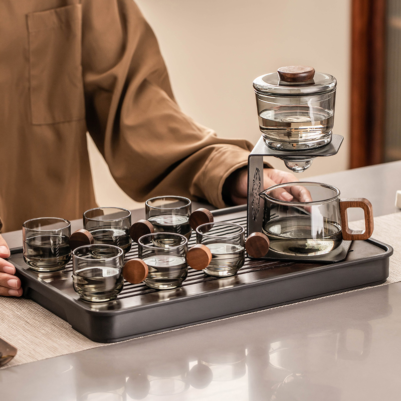 匠序青灰自动茶具套装2024新款