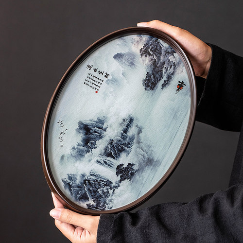 匠序竹制玻璃茶盘新中式