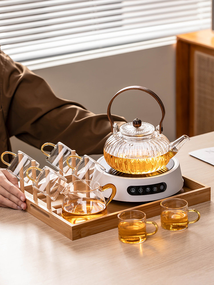 电陶炉煮茶器2025新款蒸煮壶家用小型玻璃茶具套装功夫茶壶烧水壶,餐饮具,煮茶炉,淘宝优惠券,粉丝福利购,淘宝优惠卷