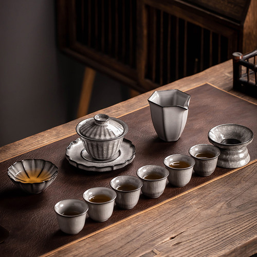 汝窑功夫茶具套装轻奢高档