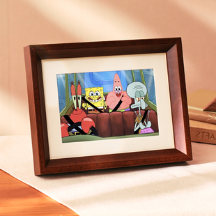 实木照片相框摆台洗做成相框高级感6寸7寸8加打印diy定制挂墙空框