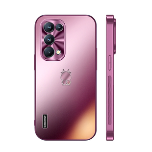 适用OPPOReno5手机壳新款龙年限定炫金磨砂reno5pro高级感梅子色reno5k保护套全包防摔超薄男女情侣
