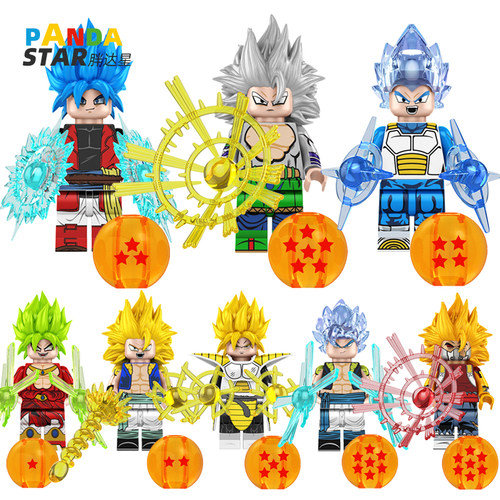 七龙珠积木孙悟空超级赛亚人人仔