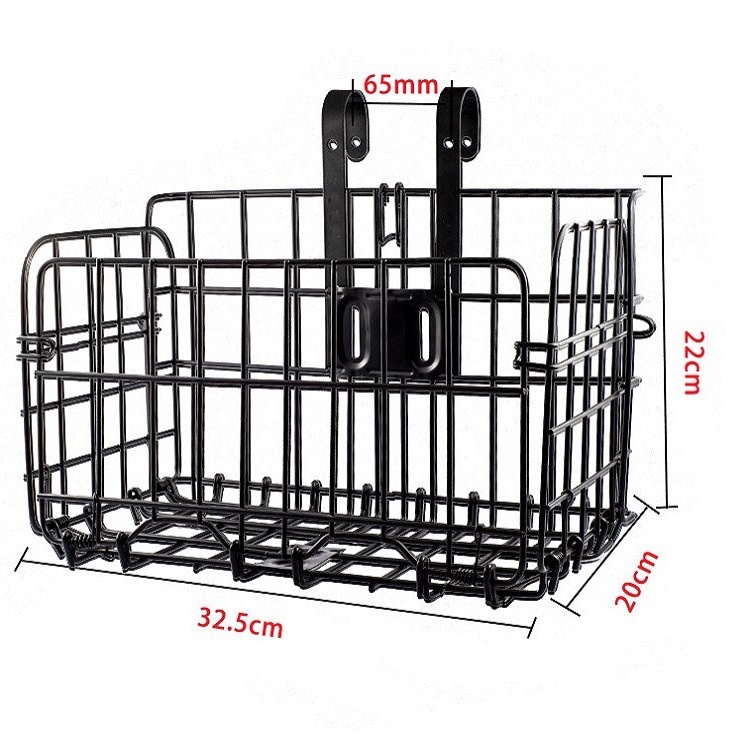 自行车车筐山地车篓加粗盒装折叠车蓝电动车挂篮车筐车篮折叠车筐