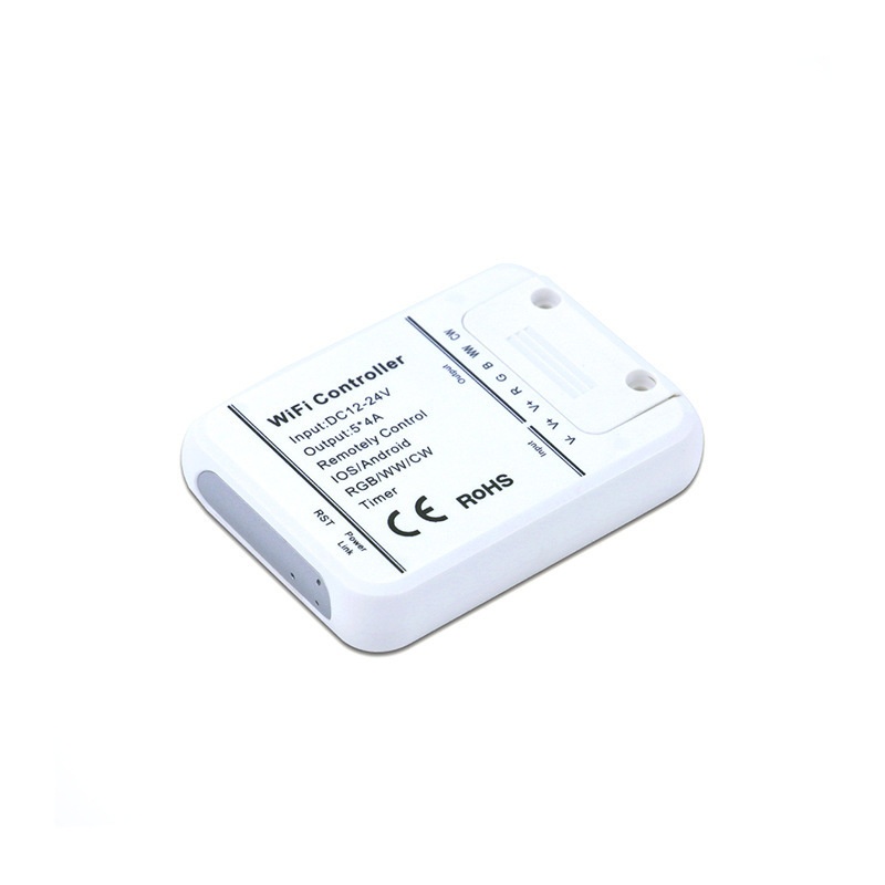 厂家直销WIFI智能RGBWC控制器RGB+CCT控制器LED调光器RGB控制器