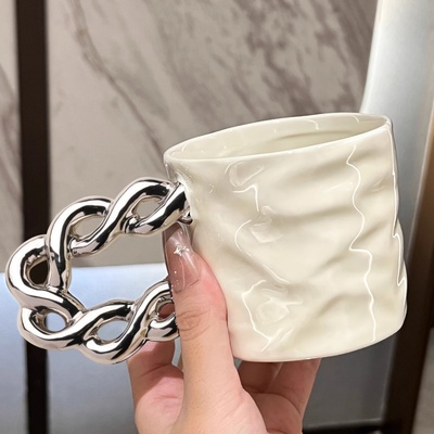 德国高颜值马克杯陶瓷杯子女新款2025家用喝水杯男办公室咖啡杯情