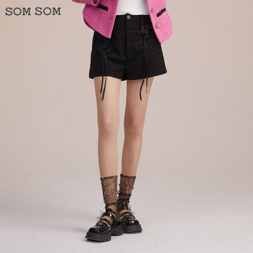 休闲百搭设计感短裤索玛