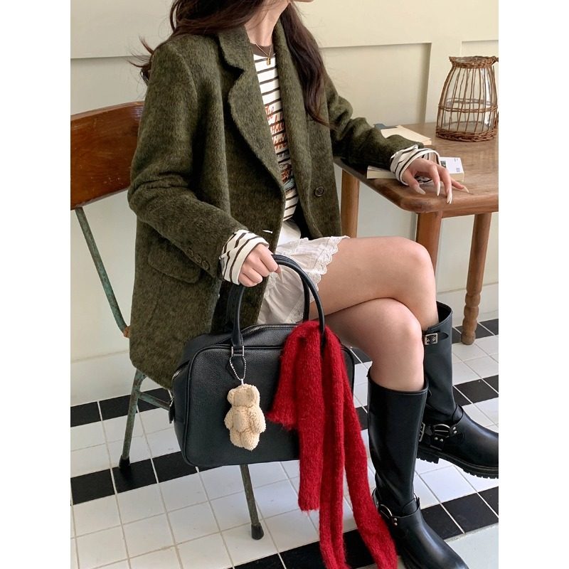 3th Morning 都市通勤 韩系高级感羊毛双面呢西装外套ZY3397,女装/女士精品,毛呢外套,淘宝优惠券,粉丝福利购,淘宝优惠卷