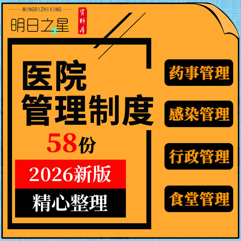 现代民营医院人力资源药品价格收费处方感染财务车辆后勤管理制度