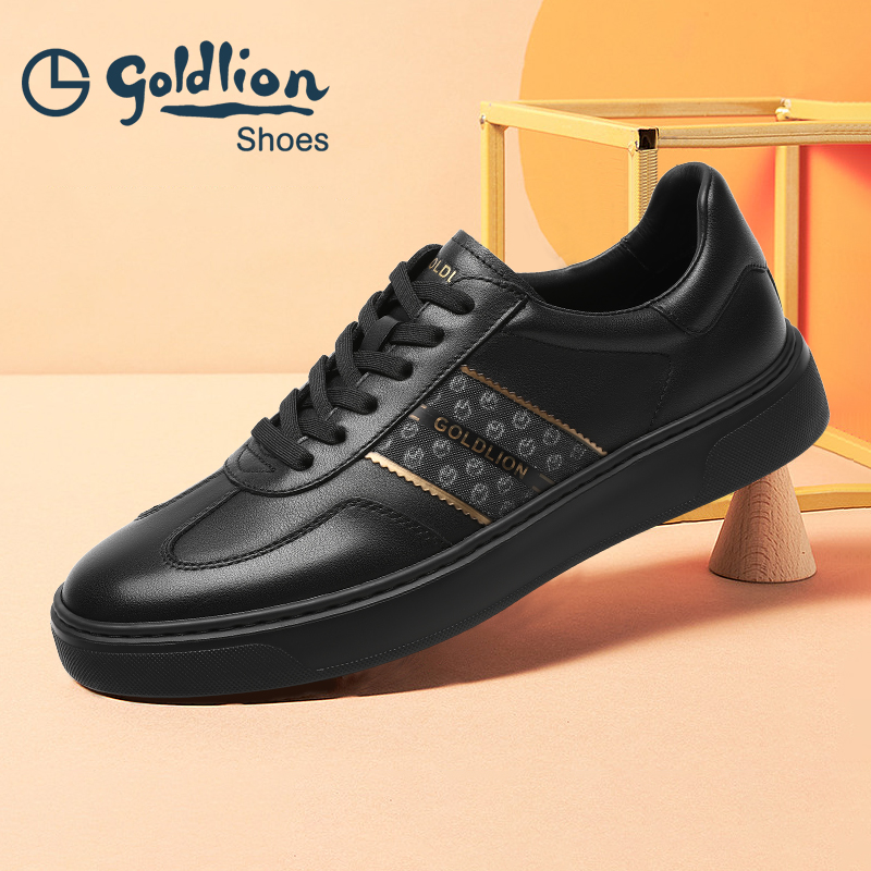 休闲鞋真皮百搭男鞋子软底运动鞋