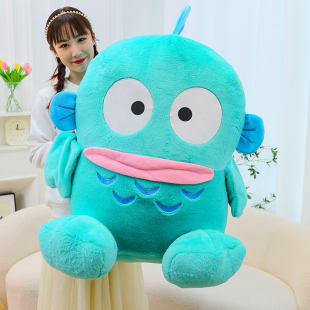 搞怪丑萌人鱼汉顿玩偶毛绒玩具儿童陪伴公仔小丑鱼抱枕生日礼物