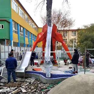 定制不锈钢雕塑彩绘鹿m大型不锈钢雕塑公园小区摆件不锈钢鹿雕塑