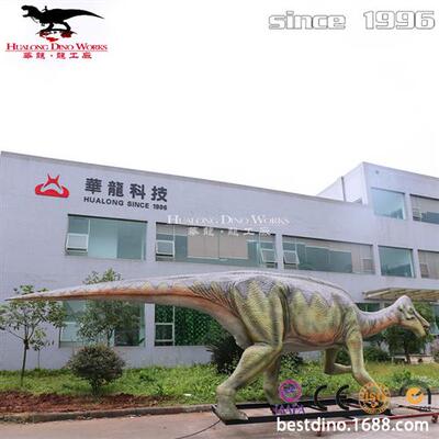 自贡仿真恐龙制作基地仿真机械电动亚冠龙景区游乐园引流产品