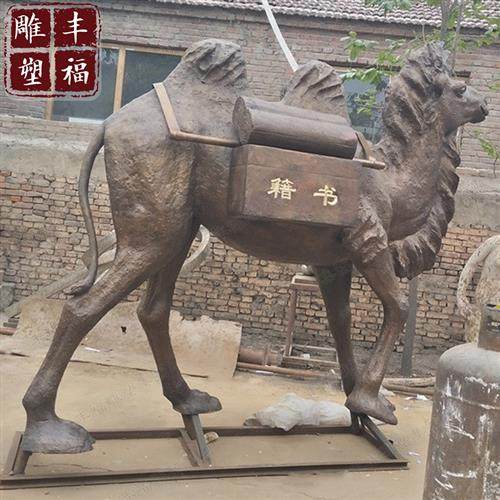 铸铜大型骆驼雕塑群大型商队丝绸之路铜骆驼雕塑广场铸铜雕塑定制