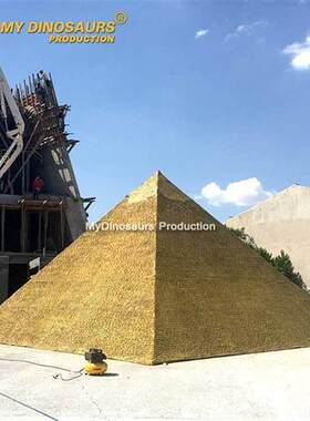 专业制作大型玻璃钢埃及金字塔雕塑户外商场广场步行街装饰模型