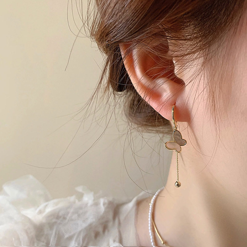 srrmhyn精致蝴蝶流苏耳环女ins小众设计高级感耳扣网红,节庆用品/礼品,文化创意手环,淘宝优惠券,粉丝福利购,淘宝优惠卷