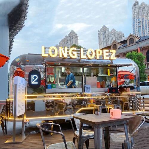 移动不锈钢餐车商用多功能美食小吃车网红奶茶咖啡售卖餐车摆摊车