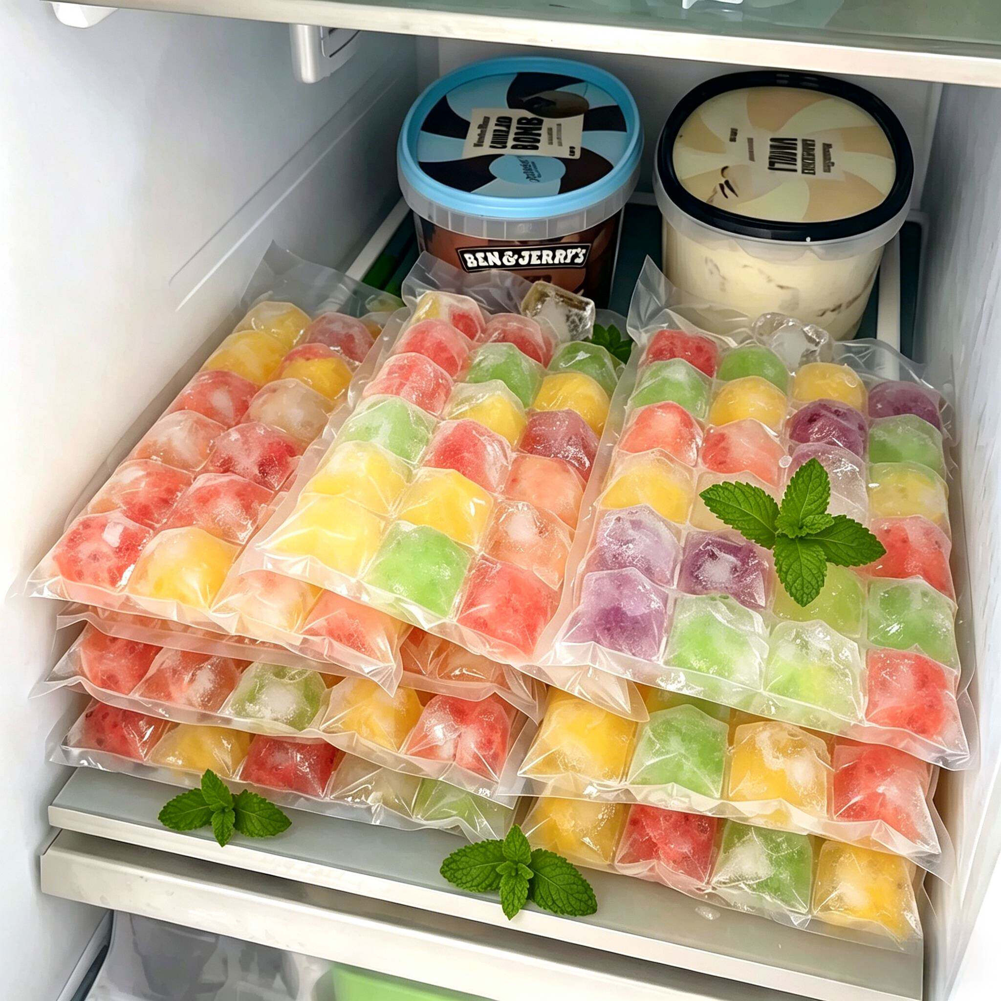 一次性冰格袋家用食品级注水自封口冷冻冰块制冰袋冻冰块雪糕模具