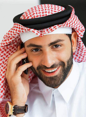 迪拜头巾旅游新款礼拜帽泰斯塔男士方巾披肩阿拉伯绦棉民族风帽子