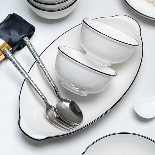 2025新款高颜值釉下彩碗盘碟组合