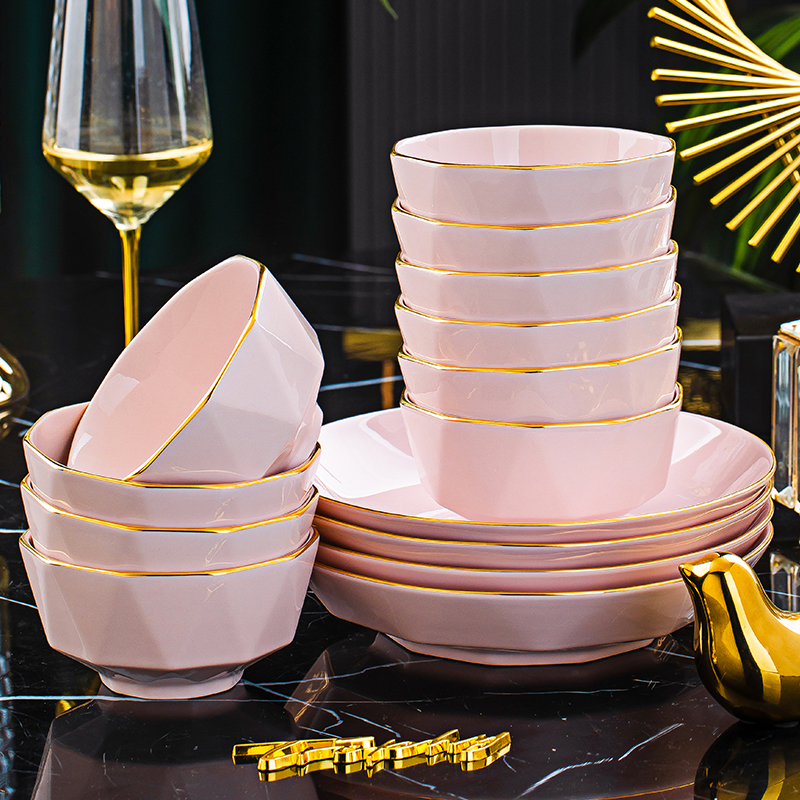 釉下彩碗家用2025新款碗盘碟套装