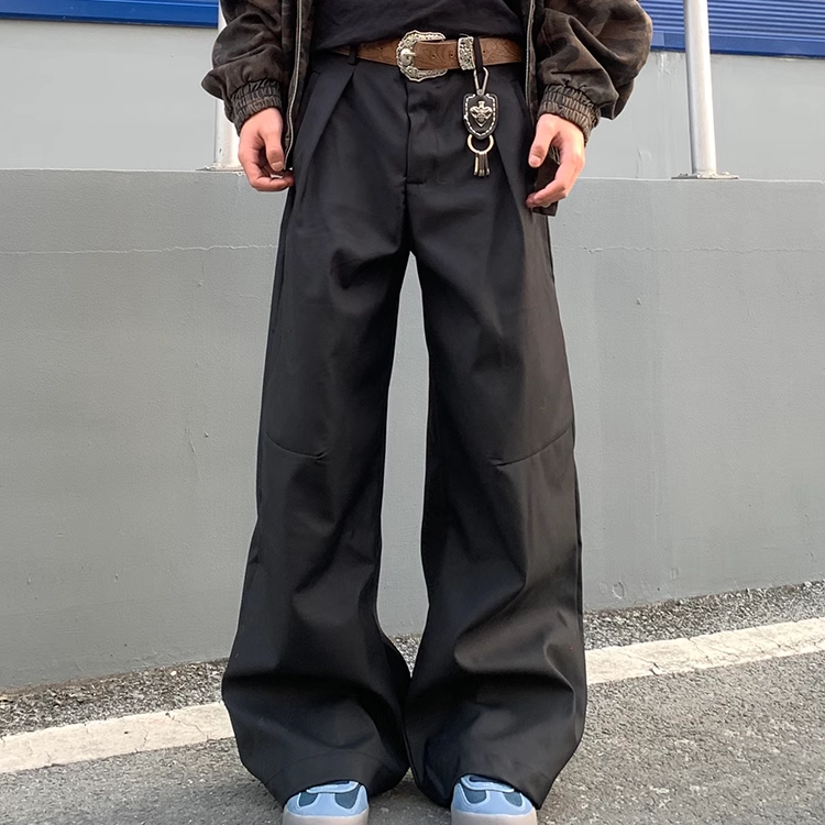 美式高街廓形高级感休闲西裤