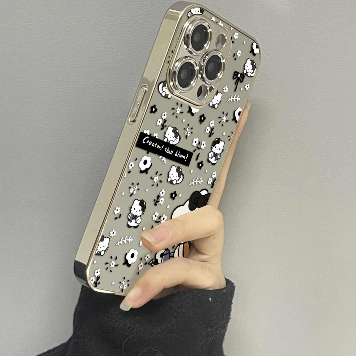 opporeno12镜面可爱手机壳