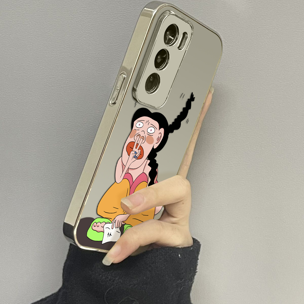 opporeno12镜面个性手机壳