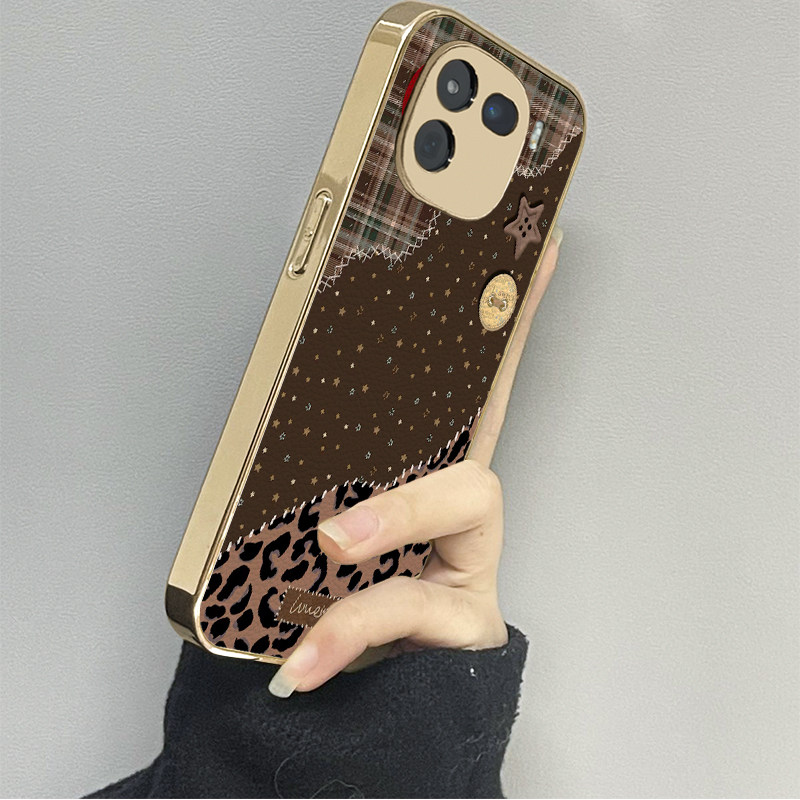 复古豹纹适用vivoiqoo13手机壳11iqoo12新款10iqooneo9neo8pro男iqoou3x7se女款6情侣iqooz3z5x套z8x9turbo