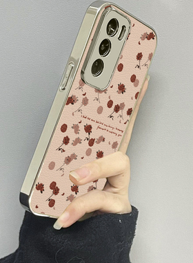 复古玫瑰适用opporeno13手机壳reno12新款11oppofindx8x6x7ultra6防摔5k10pro+9男8女款7情侣3k12x套oppok9s