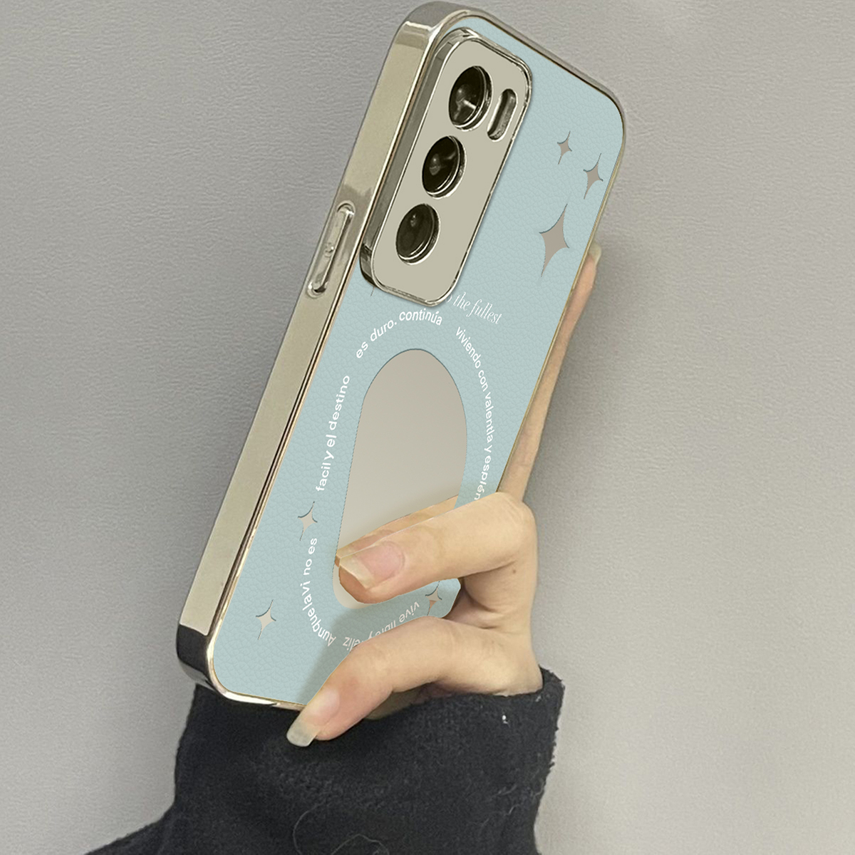 opporeno12镜面个性手机壳