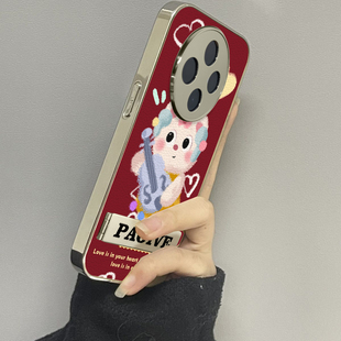 毛绒乐器适用oppoa5pro手机壳a3a2新款a1a55a56a57a58a72a93防摔a53s男一加ace5女款2v13情侣oneplus12套11