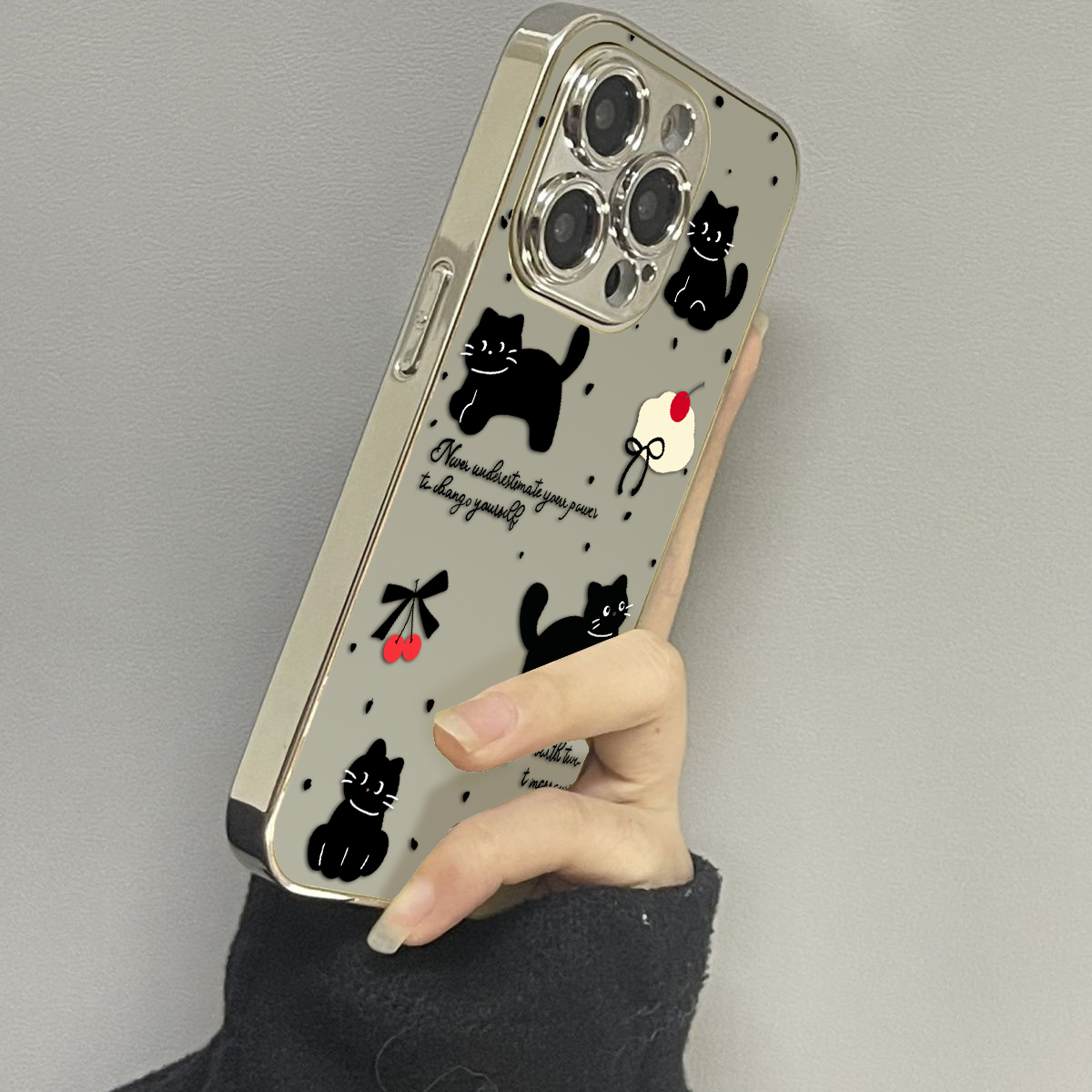 opporeno12镜面可爱手机壳