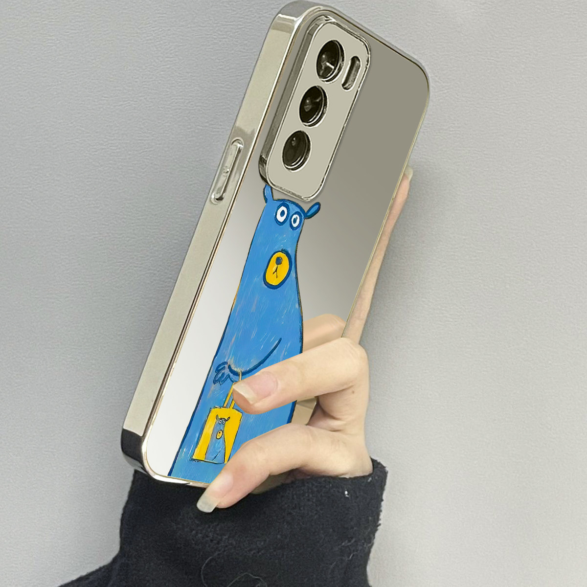 opporeno12镜面新款手机壳