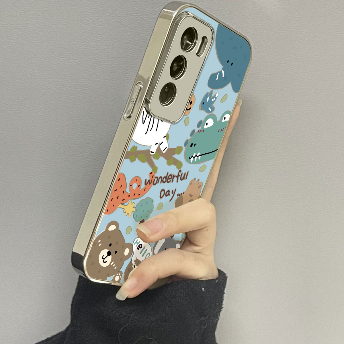 opporeno12手机壳镜面新款