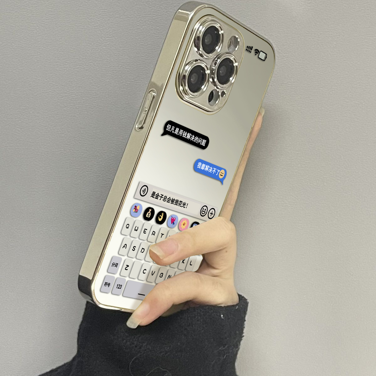 opporeno12镜面个性手机壳