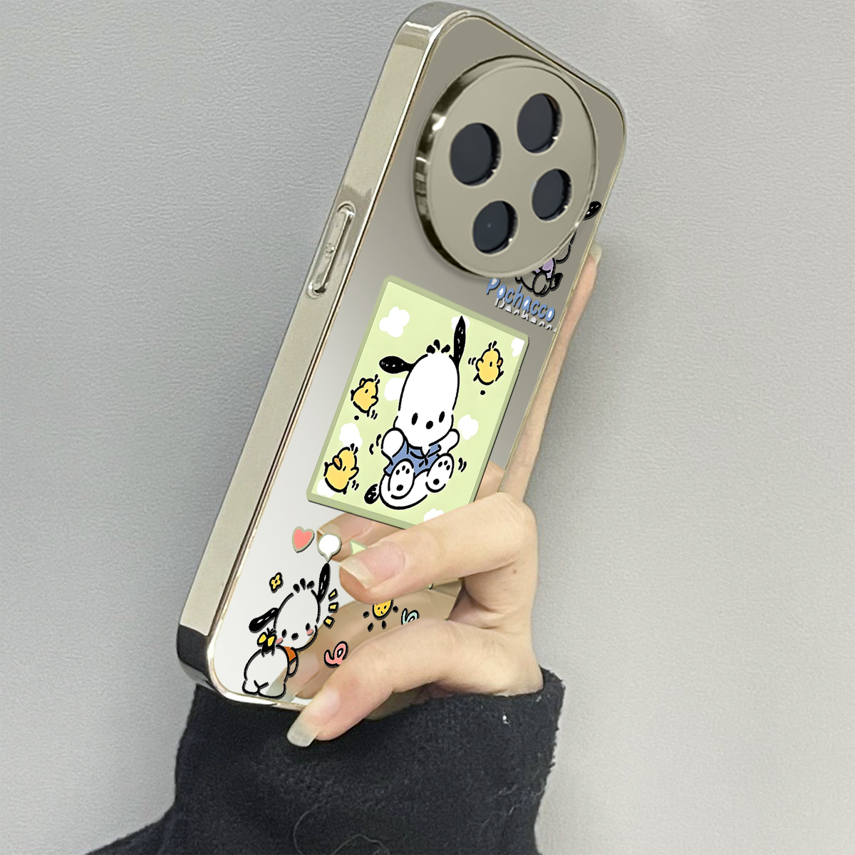 帕恰狗适用vivoy200i手机壳y300pro新款y78+镜面y100防摔vivoy53s77e男y76s女款vivoy73s70s情侣y52st1x