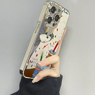 猫和老鼠适用苹果16promax手机壳iPhone15pro新款14防摔13皮质12男11xsmax女款iphonexr情侣3se2套x78plus