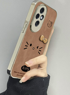 简约kt猫适用荣耀300手机壳honor200新款100男90gt70女款80情侣60se魔术maigc6x30x40x50i+x60套4magic7pro5