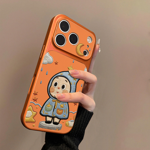 雨衣星星人适用苹果17promax手机壳iPhone16pro新款15plus防摔14马年男13pro女款17air情侣全包16plus保护套