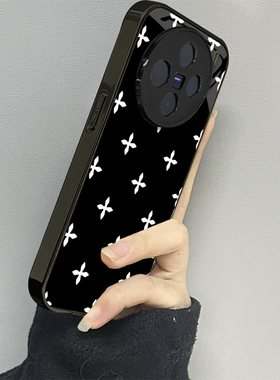 白十字花适用vivox200promini手机壳x100ultra新款90s80至尊版70pro12男60vivos30s20女款17t19情侣18e16套15